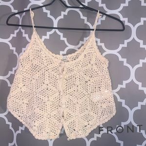 Knitted crop top